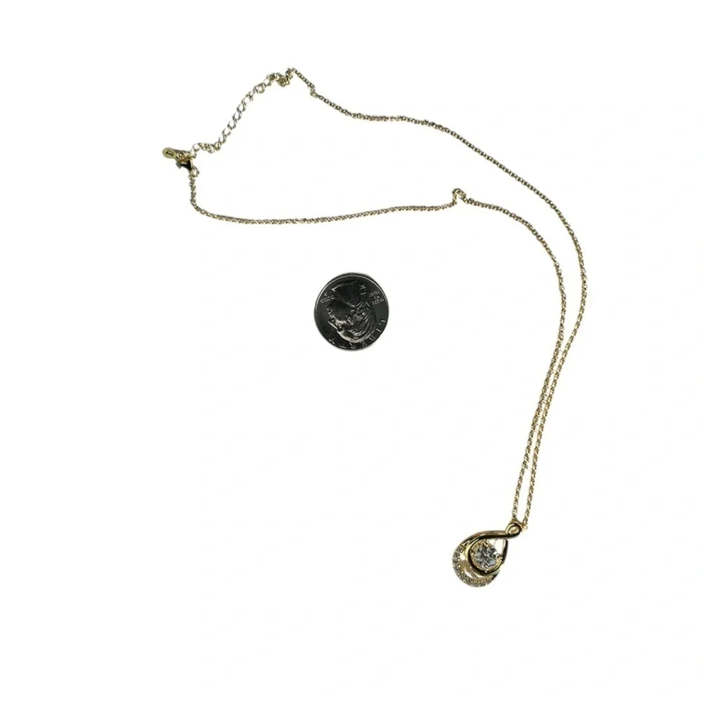 New 14k Gold 1.5 Carat Diamond (Moissanite) Pendant Necklace